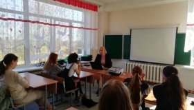 Беседа с обучающимися 9-го класса об учебном заведении ГАПОУ РК "Сортавальский колледж" в г. Олонец